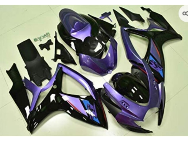 Lila Schwarz Suzuki GSXR 600 / 750 K6 06-07 Motorrad Verkleidungen