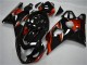 Erschwingliche Suzuki GSXR 600/750 Motorrad Verkleidung 2004-2005 - Glanzendes Schwarz Rot Streifen