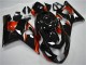 Erschwingliche Suzuki GSXR 600/750 Motorrad Verkleidung 2004-2005 - Glanzendes Schwarz Rot Streifen