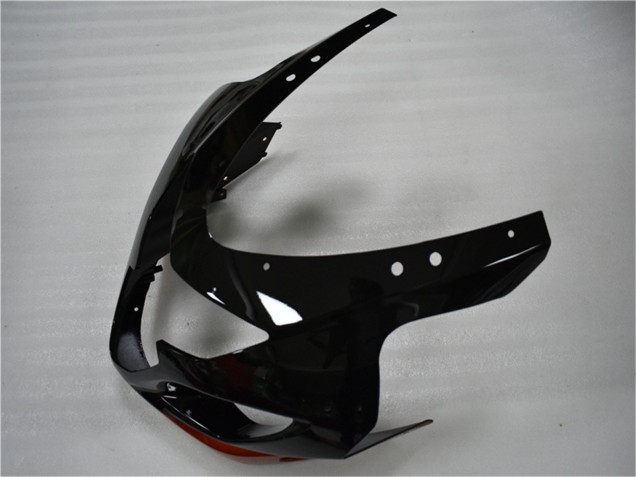 Erschwingliche Suzuki GSXR 600/750 Motorrad Verkleidung 2004-2005 - Glanzendes Schwarz Rot Streifen