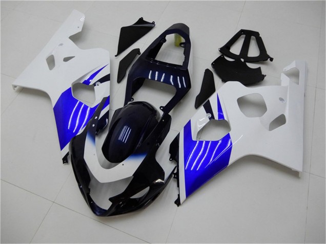 Erschwingliche Suzuki GSXR 600/750 Motorrad Verkleidung 2004-2005 - Weiss Blau Schwarz