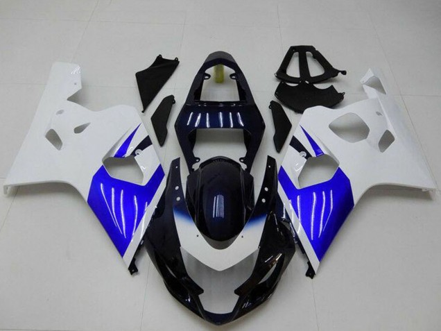Erschwingliche Suzuki GSXR 600/750 Motorrad Verkleidung 2004-2005 - Weiss Blau Schwarz