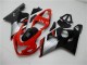 Erschwingliche Suzuki GSXR 600/750 Motorrad Verkleidung 2004-2005 - Rot Silber Schwarz