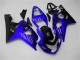Erschwingliche Suzuki GSXR 600/750 Motorrad Verkleidung 2004-2005 - Blau Glanzendes Schwarz