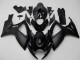 Erschwingliche Suzuki GSXR 600/750 Motorrad Verkleidung 2006-2007 - Matt Schwarz Glanzendes Schwarz