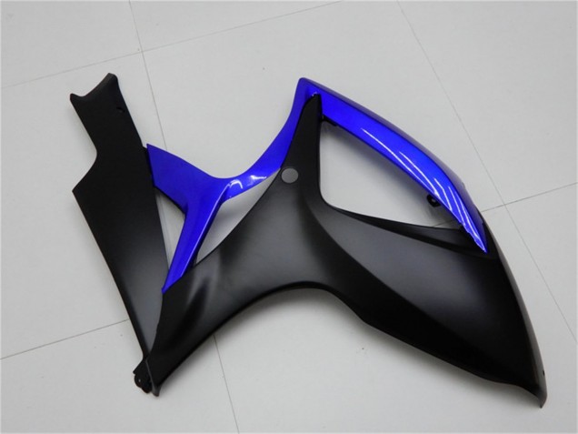 Erschwingliche Suzuki GSXR 600/750 Motorrad Verkleidung 2006-2007 - Blau Matt Schwarz