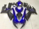 Erschwingliche Suzuki GSXR 600/750 Motorrad Verkleidung 2006-2007 - Blau Matt Schwarz