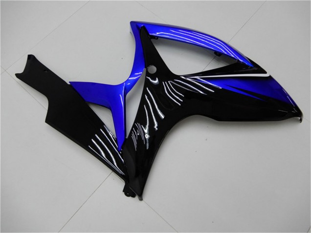 Erschwingliche Suzuki GSXR 600/750 Motorrad Verkleidung 2006-2007 - Blau Glanzendes Schwarz