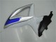Erschwingliche Suzuki GSXR 600/750 Motorrad Verkleidung 2008-2010 - Silber Weiss Blau Schwarz
