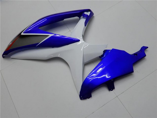 Erschwingliche Suzuki GSXR 600/750 Motorrad Verkleidung 2008-2010 - Weiss Blau Schwarz Rot Linie