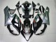 Erschwingliche Suzuki GSXR 1000 Motorrad Verkleidung 2005-2006 - Glanzendes Schwarz Silber