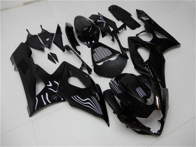 Erschwingliche Suzuki GSXR 1000 Motorrad Verkleidung Kit 2005-2006 - Glanzendes Schwarz