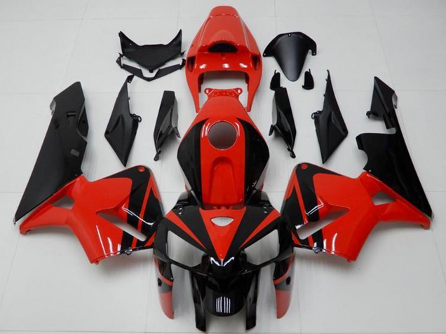 Erschwingliche Honda CBR600RR Abs Verkleidungen 2005-2006 - Rot Schwarz