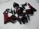 Erschwingliche Honda CBR600RR Motorrad Verkleidung Kit 2005-2006 - Glanzendes Schwarz Rot Flamme