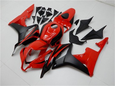 Erschwingliche Honda CBR600RR Motorrad Verkleidung 2007-2008 - Rot Matt Schwarz