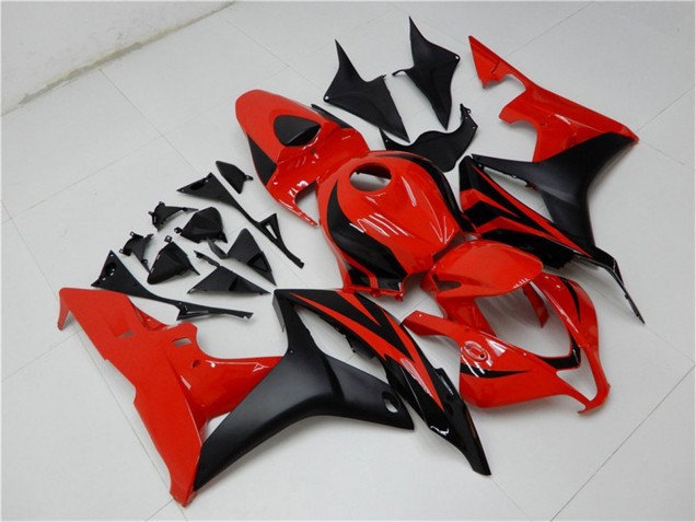 Erschwingliche Honda CBR600RR Motorrad Verkleidung 2007-2008 - Rot Matt Schwarz