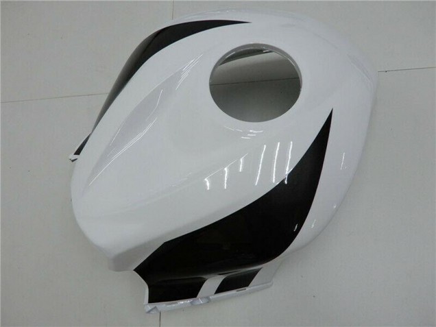 Erschwingliche Honda CBR600RR Motorrad Verkleidung 2007-2008 - Weiss Glanzendes Schwarz
