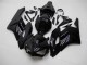 Erschwingliche Honda CBR1000RR Motorrad Verkleidung 2004-2005 - Glanzendes Schwarz Matt Schwarz