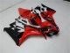 Erschwingliche Honda CBR1000RR Motorrad Verkleidungen Kit 2006-2007 - Rot Glanzendes Schwarz
