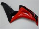 Erschwingliche Honda CBR1000RR Motorrad Verkleidungen Kit 2006-2007 - Rot Glanzendes Schwarz