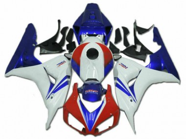 Erschwingliche Honda CBR1000RR Motorrad Verkleidung Kit 2006-2007 - Weiss Rot Blau HRC