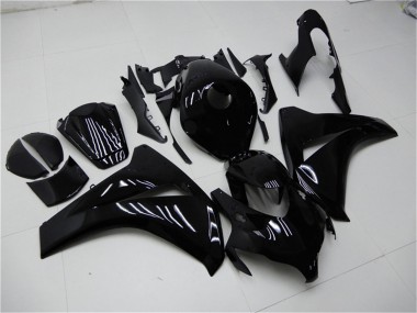 Erschwingliche Honda CBR1000RR Motorrad Verkleidung Kit 2008-2011 - Glanzendes Schwarz