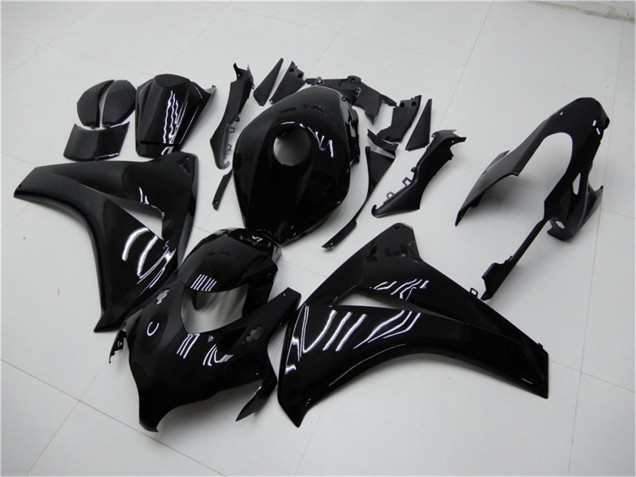 Erschwingliche Honda CBR1000RR Motorrad Verkleidung Kit 2008-2011 - Glanzendes Schwarz