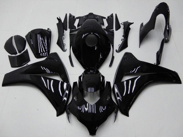 Erschwingliche Honda CBR1000RR Motorrad Verkleidung Kit 2008-2011 - Glanzendes Schwarz