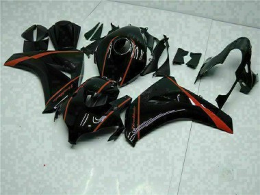 Erschwingliche Honda CBR1000RR Motorrad Verkleidung 2008-2011 - Glanzendes Schwarz Rot