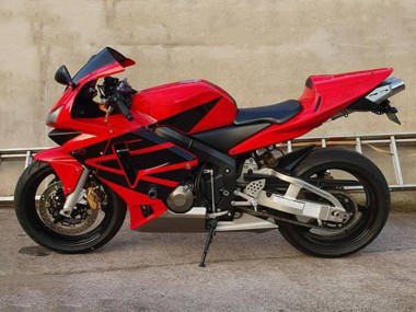 Erschwingliche Honda CBR600 F2 Motorrad Verkleidung 1991-1994 - Rot Matt Schwarz
