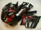Erschwingliche Honda CBR600 F3 Motorrad Verkleidung 1995-1996 - Glanzendes Schwarz Rot Flamme