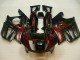 Erschwingliche Honda CBR600 F3 Motorrad Verkleidung 1995-1996 - Glanzendes Schwarz Rot Flamme