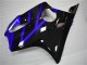 Erschwingliche Honda CBR600 F4i Motorrad Verkleidung Kit 2004-2007 - Blau Glanzendes Schwarz