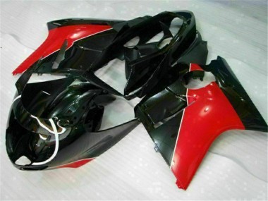 Erschwingliche Honda CBR1100XX Blackbird Motorrad Verkleidung 1996-2007 - Rot Glanzendes Schwarz
