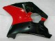 Erschwingliche Honda CBR1100XX Blackbird Motorrad Verkleidung 1996-2007 - Rot Glanzendes Schwarz