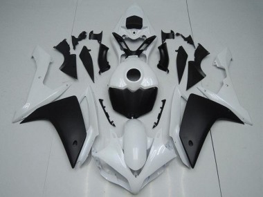 Erschwingliche Yamaha YZF R1 Motorrad Verkleidung 2007-2008 - Weiss Matt Schwarz