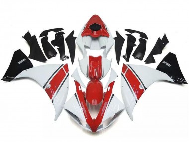 Erschwingliche Yamaha YZF R1 Motorrad Verkleidung 2009-2011 - Weiss Rot Schwarz
