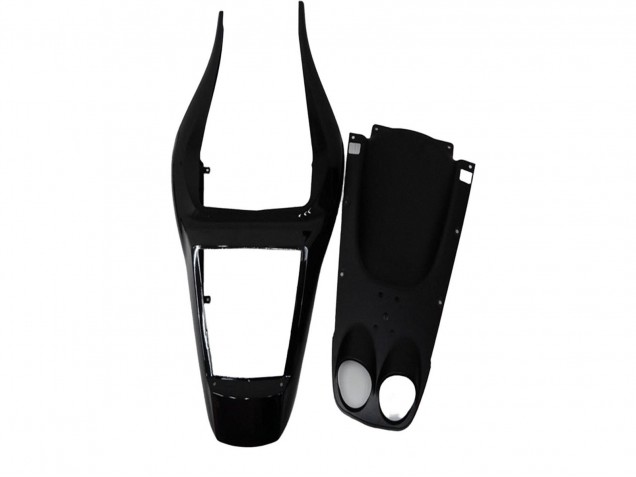 Erschwingliche Yamaha YZF R6 Motorrad Verkleidung 1998-2002 - Glanzendes Schwarz Matt Schwarz