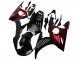 Erschwingliche Yamaha YZF R6 Motorrad Verkleidung Kit 2003-2004 - Glanzendes Schwarz Rot