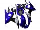 Erschwingliche Yamaha YZF R6 Motorrad Verkleidung 2003-2004 - Blau Weiss Glanzendes Schwarz