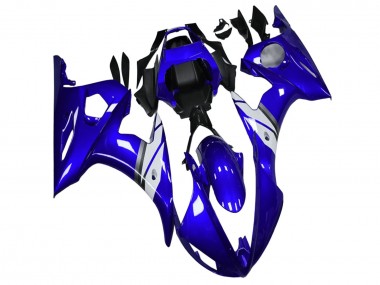 Erschwingliche Yamaha YZF R6 Motorrad Verkleidung 2003-2004 - Blau Weiss