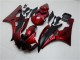 Erschwingliche Yamaha YZF R6 Motorrad Verkleidung Kit 2006-2007 - Rot Matt Schwarz