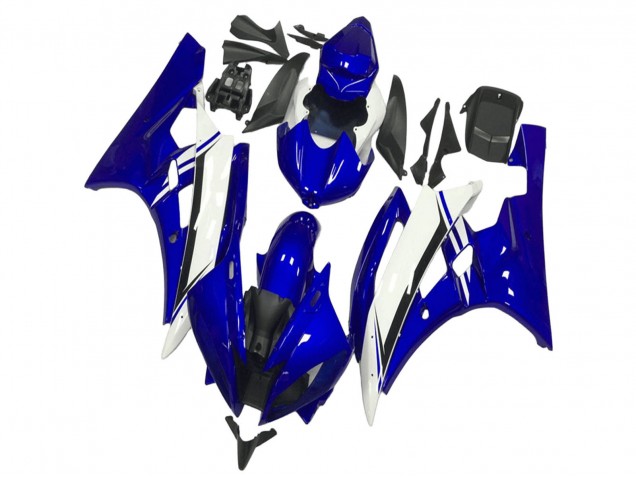 Erschwingliche Yamaha YZF R6 Motorrad Verkleidung 2006-2007 - Blau Weiss Schwarz