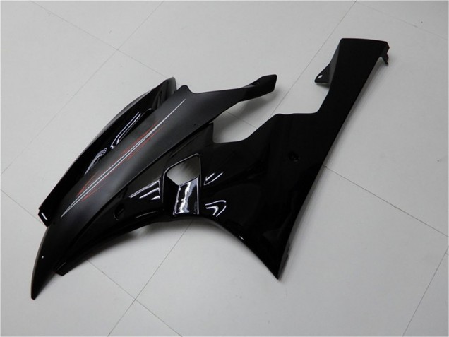 Erschwingliche Yamaha YZF R6 Motorrad Verkleidung Kit 2006-2007 - Glanzendes Schwarz Matt Schwarz