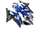 Erschwingliche Yamaha YZF R6 Motorrad Verkleidung 2008-2016 - Weiss Blau Matt Schwarz Yamalube