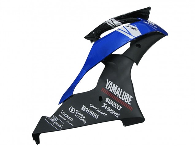 Erschwingliche Yamaha YZF R6 Motorrad Verkleidung 2008-2016 - Weiss Blau Matt Schwarz Yamalube