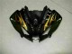 Erschwingliche Yamaha YZF R6 Motorrad Verkleidung 2008-2016 - Glanzendes Schwarz Gold Flamme