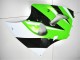 Erschwingliche Kawasaki ZX6R Motorrad Verkleidung Kit 2000-2002 - Grun Weiss Schwarz