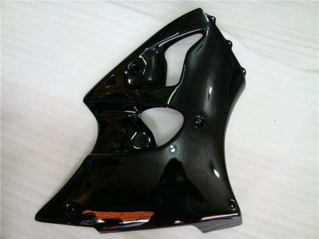 Erschwingliche Kawasaki ZX6R Motorrad Verkleidung 2000-2002 - Glanzendes Schwarz