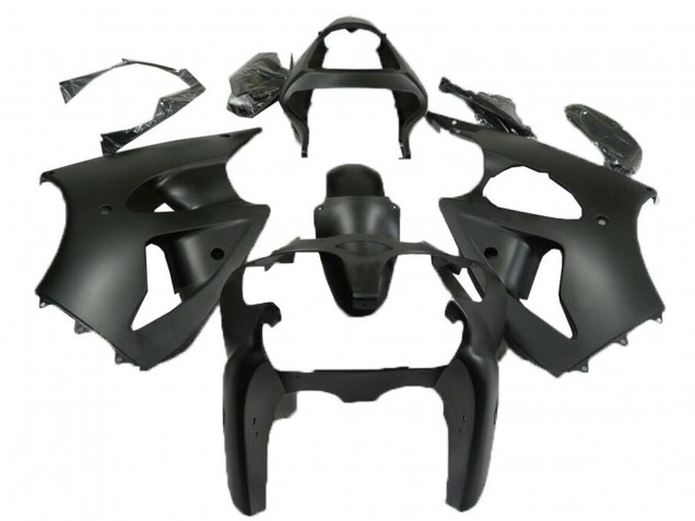 Erschwingliche Kawasaki ZX6R Motorrad Verkleidung 2000-2002 - Matt Schwarz